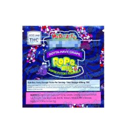 Rope Bites ~ Style 1 ~ 600MG Empty Mylar Bag