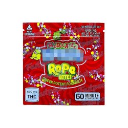 Rope Bites ~ Style 1 ~ 600MG Empty Mylar Bag