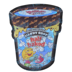 The Candy Shop ~ Half Baked ~ 3.5G Die-Cut Empty Mylar Bag