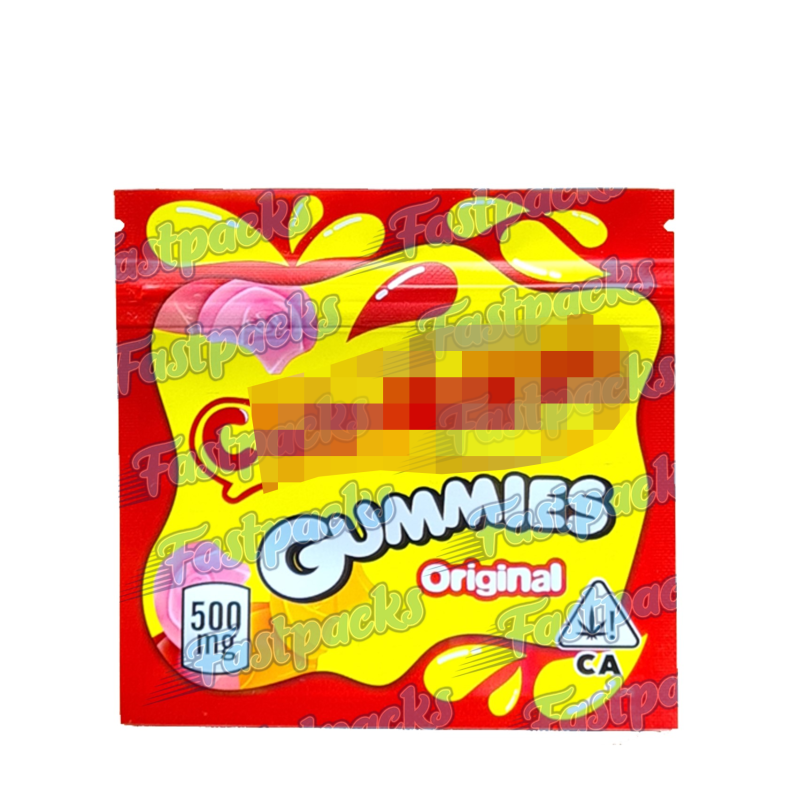 Canna Gummies ~ Bursts ~ 500MG Empty Mylar Bag Canna Gummies ~ Bursts ~ 500MG Empty Mylar Bag