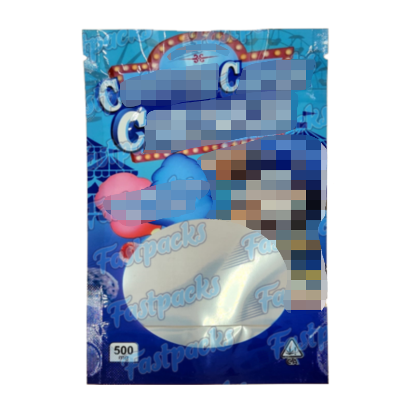 Medicated Cotton Candy Treats ~ 500MG Empty Mylar Bag Medicated Cotton Candy Treats ~ 500MG Empty Mylar Bag