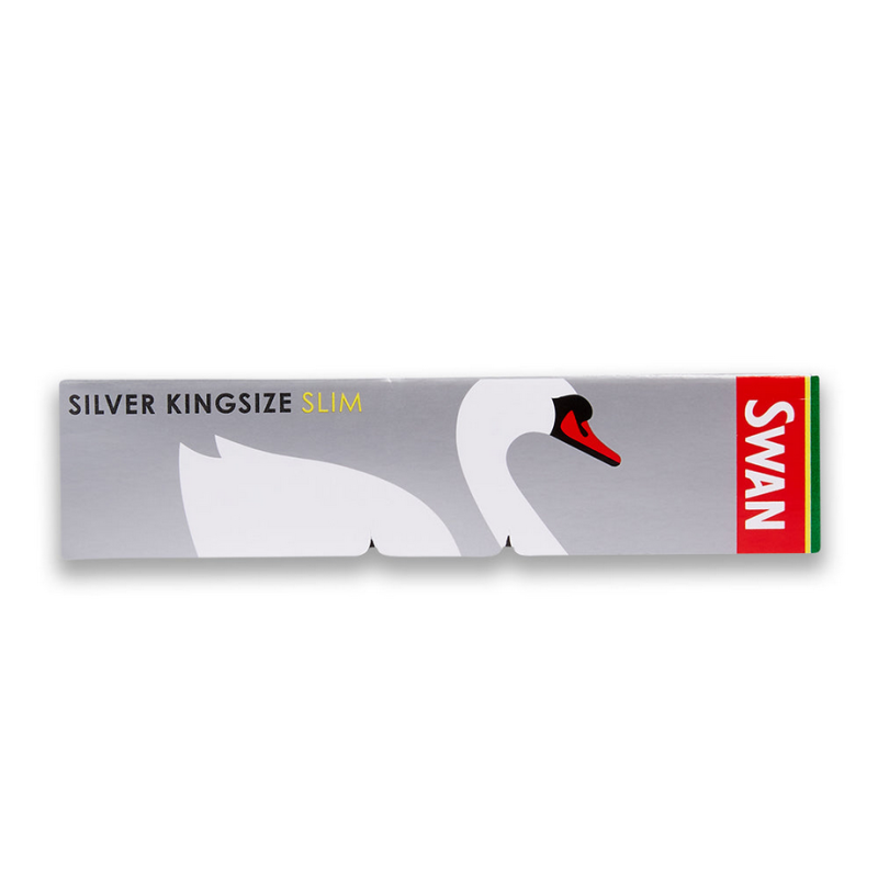 Swan ~ Silver King Size Rolling Papers ~ x32 Leave Per Booklet