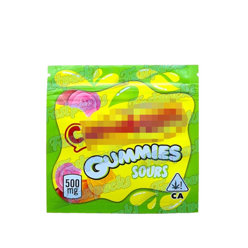 Canna Gummies ~ Bursts ~ 500MG Empty Mylar Bag