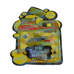 Sour Sneaky Mango ~ Gum Powder ~ 3.5G Die Cut Empty Mylar Bag