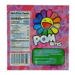 LIMITED TIME ONLY SALE! ~ The Original ~ Pom Bites Gummies ~ 500MG Empty Mylar Bag