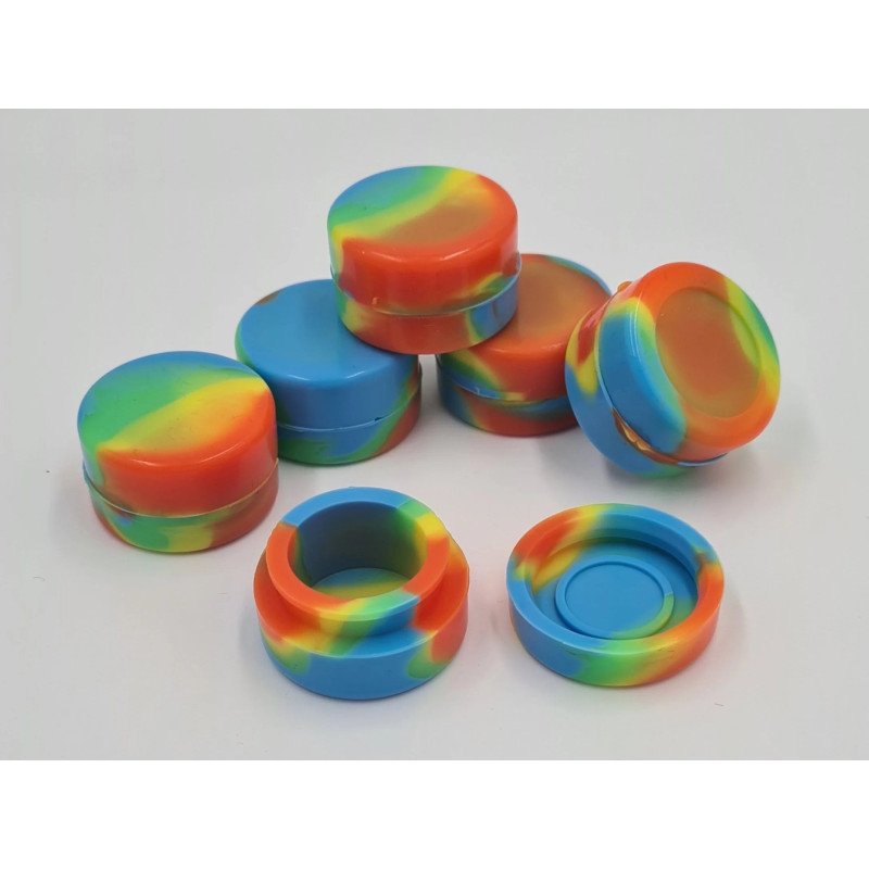 Extract Container ~ Silicone Wax Dab Pot 5ML ~ Multicoloured