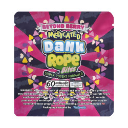 Medicated Dank Rope Bites ~ Beyond Berry ~ 500MG Empty Mylar Bag