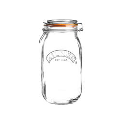 Kilner Clip Top Glass Jar ~ Airtight Storage ~ 0.125L / 0.5L / 1L / 2L / 3L