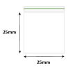 x100 Grip Sealed Plain Reusable Empty Bags ~ Clear ~ Various Sizes