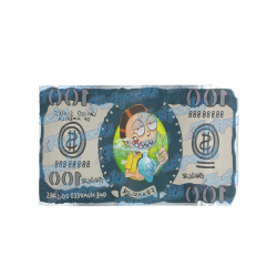 R&M ~ 100 Dollar Bill ~ 3.5G Die-Cut Mylar Bag