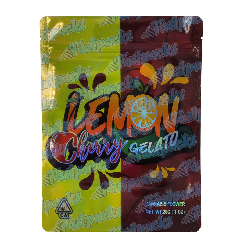 Lemon Cherry Gelato ~ 28G Extra Large 20cmx15cm Empty Mylar Bag Lemon Cherry Gelato ~ 28G Extra Large 20cmx15cm Empty Mylar Bag