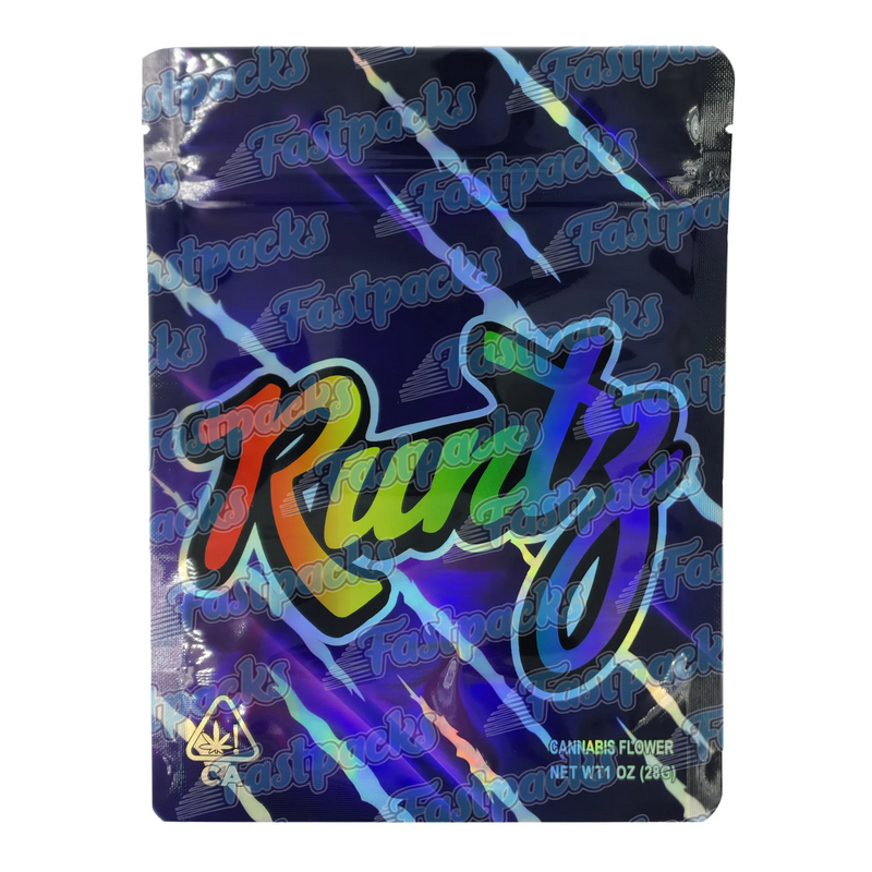 Runtz ~ Purple Claw ~ 28G Extra Large 20cmx15cm Empty Mylar Bag Runtz ~ Purple Claw ~ 28G Extra Large 20cmx15cm Empty Mylar Bag