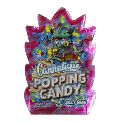 Cannatique ~ Popping Candy ~ 3.5G Die Cut Empty Mylar Bag