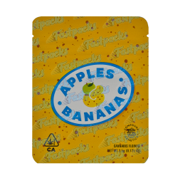 Cookies ~ Apples And Bananas ~ 3.5G Empty Mylar Bag