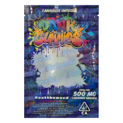 Dank Gummies ~ Deep Purple Graffiti ~ 500MG Empty Mylar Bag