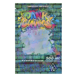 Dank Gummies ~ Green Graffiti ~ 500MG Empty Mylar Bag
