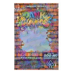 Dank Gummies ~ Orange Graffiti ~ 500MG Empty Mylar Bag