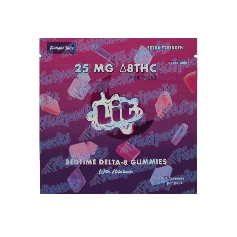 Lit ~ Delta 8 Gummies ~ Twilight Bites ~ 25MG Empty Mylar Bag Lit ~ Delta 8 Gummies ~ Twilight Bites ~ 25MG Empty Mylar Bag