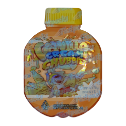 Vanilla Cream Chubbiez ~ 3.5G Die Cut Empty Mylar Bag