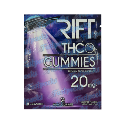 Rift ~ THCO Gummies ~ 20MG Empty Mylar Bag