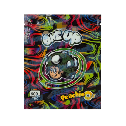 One Up ~ Peachieos ~ 600MG Empty  Mylar Bag