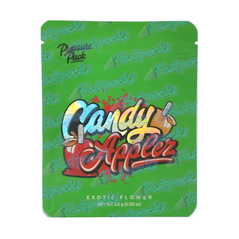 Pressure Pack ~ Candy Applez ~ 3.5G Empty Mylar Bag Pressure Pack ~ Candy Applez ~ 3.5G Empty Mylar Bag