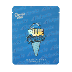 Pressure Pack ~ Blue Sherbet ~ 3.5G Empty Mylar Bag