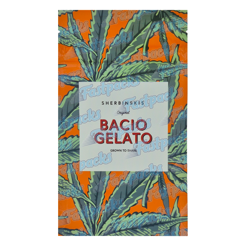 Sherbinskis ~ Bacio Gelato ~ 3.5G / 7.0G Empty Mylar Bag Sherbinskis ~ Bacio Gelato ~ 3.5G / 7.0G Empty Mylar Bag