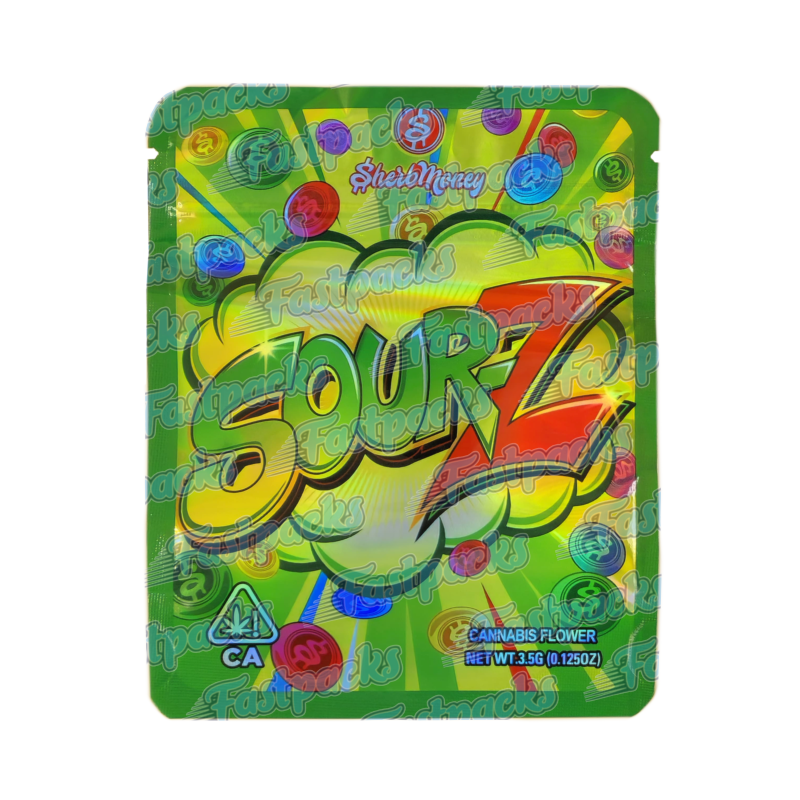 Sherbmoney ~ Sour Z ~ 3.5G Empty Mylar Bag Sherbmoney ~ Sour Z ~ 3.5G Empty Mylar Bag