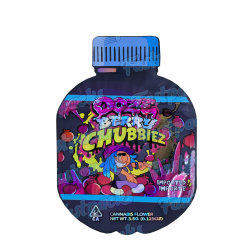 Ooze ~ Berry Chubbiez ~ 3.5G Die-Cut Holographic Empty Mylar Bag