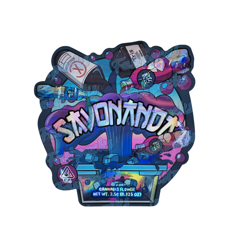 Sayonanda ~ 3.5G Die-Cut Holographic Empty Mylar Bag Sayonanda ~ 3.5G Die-Cut Holographic Empty Mylar Bag