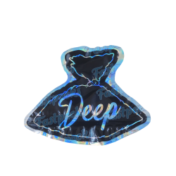 DeepInTheBag_415 ~ Breath Deep ~ 3.5G Die Cut Empty Mylar Bag