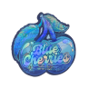 Blue Cherries ~ 3.5G Die Cut Empty Mylar Bag Blue Cherries ~ 3.5G Die Cut Empty Mylar Bag