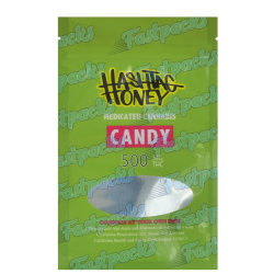 Hashtag Honey Medicated Candy ~ Green ~ 500MG Empty Mylar Bag