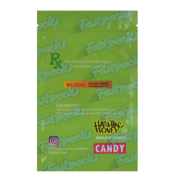 Hashtag Honey Medicated Candy ~ Green ~ 500MG Empty Mylar Bag