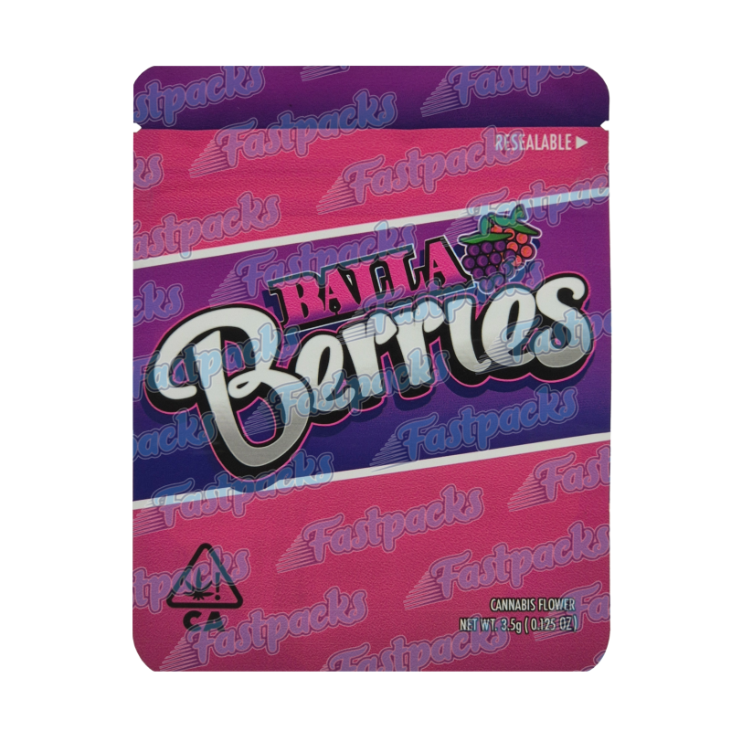 Gas House ~ Balla Berries ~ 3.5G Empty Mylar Bag Gas House ~ Balla Berries ~ 3.5G Empty Mylar Bag
