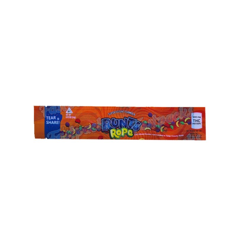 Medicated Runts Rope - 600MG Empty Mylar Bag Medicated Runts Rope - 600MG Empty Mylar Bag