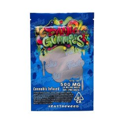 Dank Gummies ~ Blue ~ 500MG Empty Mylar Bag