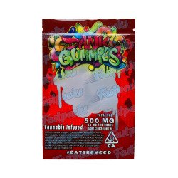 Dank Gummies ~ Red ~ 500MG Empty Mylar Bag