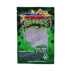 Dank Gummies ~ Green ~ 500MG Empty Mylar Bag