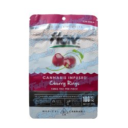 Flav ~ Infused Cherry Rings ~ 100MG Empty Mylar Bag
