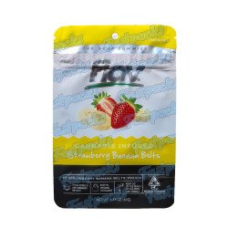 Flav ~ Infused Strawberry Banana Belts ~ 500MG Empty Mylar Bag