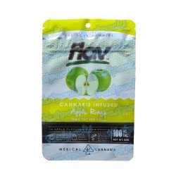 Flav ~ Infused Apple Rings ~ 100MG Empty Mylar Bag