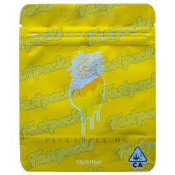 Wonderbrett ~ Pineapple OG ~ 3.5G Empty Mylar Bag