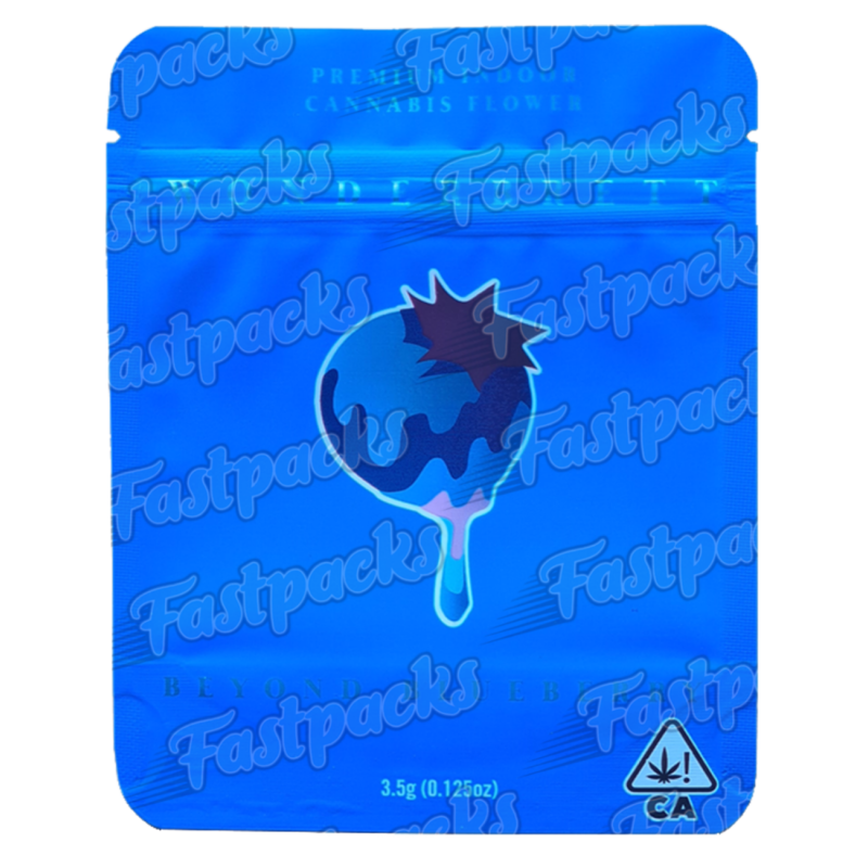Wonderbrett ~ Beyond Blueberry ~ 3.5G Empty Mylar Bag Wonderbrett ~ Beyond Blueberry ~ 3.5G Empty Mylar Bag