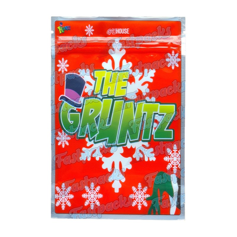 Gas House ~ The Gruntz ~ 3.5G Empty Mylar Bag Gas House ~ The Gruntz ~ 3.5G Empty Mylar Bag