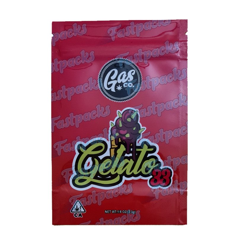 Gas Co x Dr Greenthumb ~ Gelato 33 ~ 3.5G Empty Mylar Bag Gas Co x Dr Greenthumb ~ Gelato 33 ~ 3.5G Empty Mylar Bag
