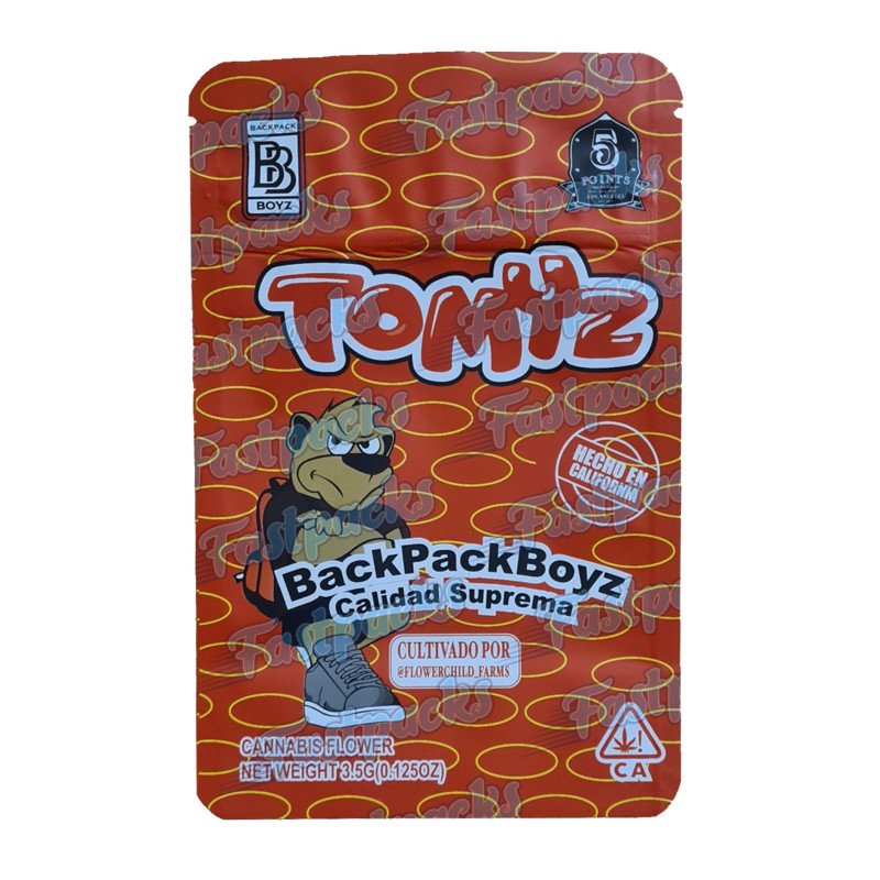 Backpack Boyz ~ Tomyz ~ 3.5G Empty Mylar Bag Backpack Boyz ~ Tomyz ~ 3.5G Empty Mylar Bag