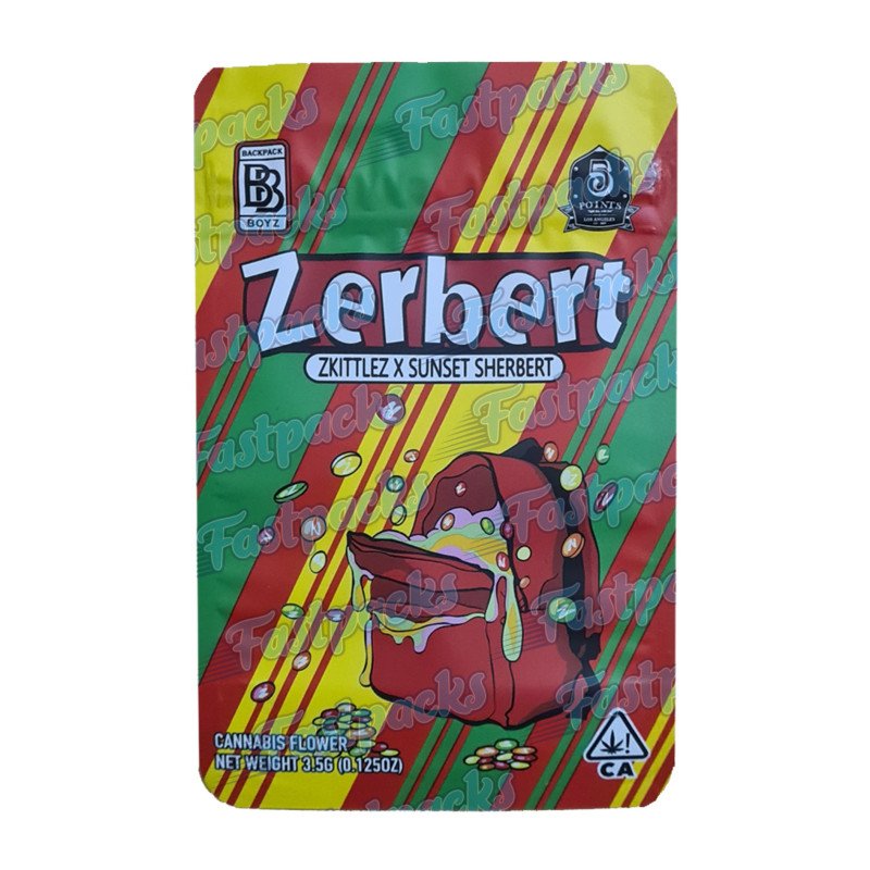 Backpack Boyz ~ Zerbert ~ 3.5G Empty Mylar Bag Backpack Boyz ~ Zerbert ~ 3.5G Empty Mylar Bag