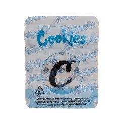 Cookies ~ Blue / White ~ 3.5G Empty Mylar Bag